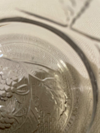 Vintage  Crystal Bowl With Gold Trim - Made In France RSV