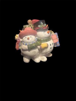 Fitz and Floyd Snowman Music Box Figurine We Wish you A Merry Christmas #47 VV MTS|134286