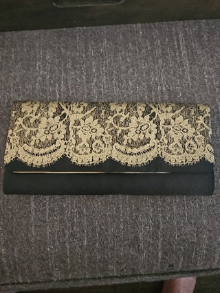 MTS-RM826 Gold/Black Clutch Purse