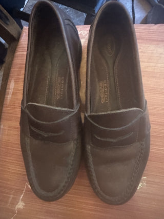 Rockport Men's Brown Leather Round Classic toe Penny Loafers Shoes M2529 #47 VV MTS