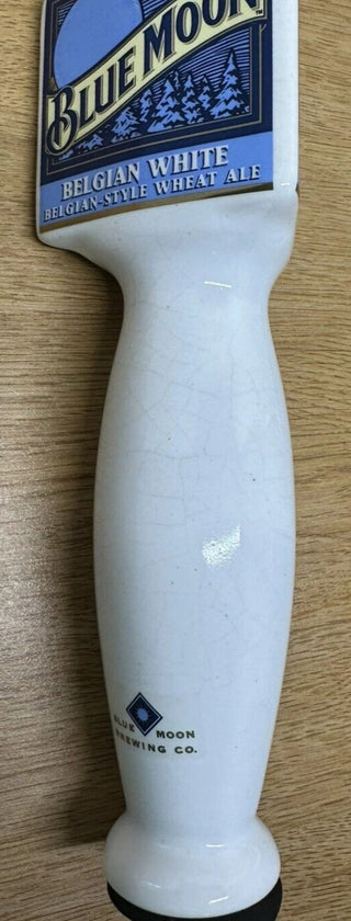 Beer Keg Tap Handle Advertising Blue Moon, Belgian White., Wheat Ale 9.75 #47 VV MTS|96122