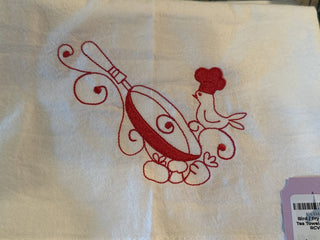 Bird / Fry Pan Tea Towel. #SM RCD