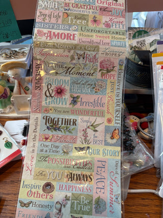 Embossed Stickers (2 pk) 82 pieces total|122286