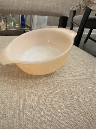Fire-King Peach Luster Baking Dish MTS|105089