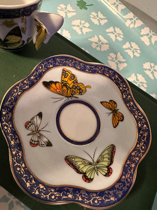 Vintage Teacup Baum Bros Blue-Gold MTS|115373