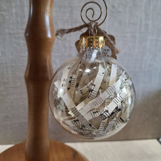 Handcrafted Glass Sheet Music Ornament MTS|124053