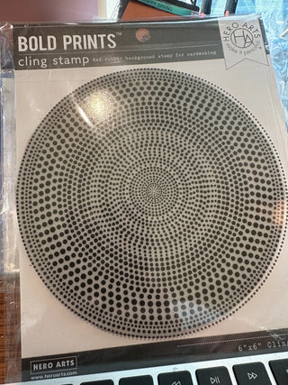 Circular Bckgd stamp - polka dots RCD|103780