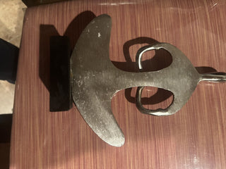 Zen Yoga Aluminum Sculpture on wooden base #62 VV MTS