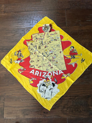 Vintage Arizona Souvenir Scarf    MTS