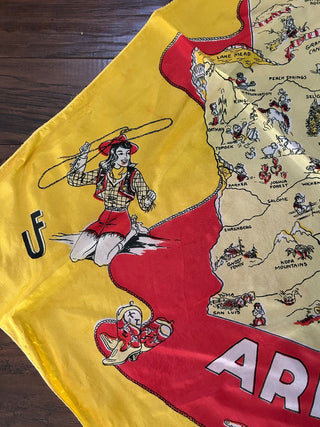 Vintage Arizona Souvenir Scarf    MTS