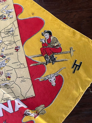 Vintage Arizona Souvenir Scarf    MTS