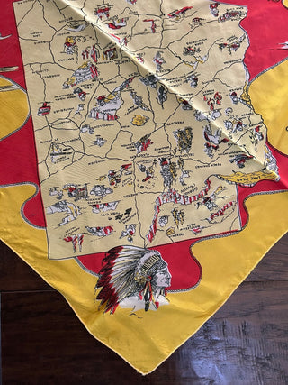 Vintage Arizona Souvenir Scarf    MTS