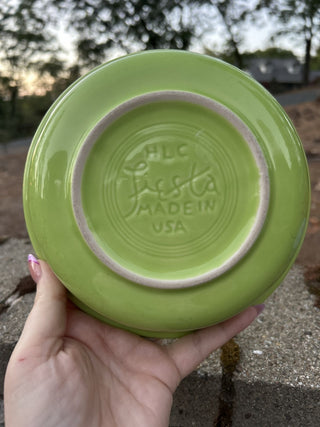 Homer Laughlin Fiesta Chartreuse Classic Rim 6 7/8 Inch Cereal Bowl 19 OZ