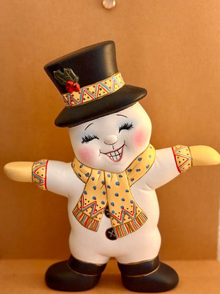VTG. DOUBLE SIDED  X'MAS SNOWMAN|96067