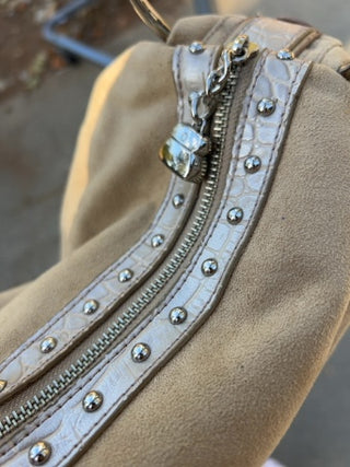 Vintage Kathy Van Zeeland Y2K Tan Shoulder Bag