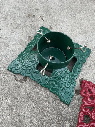 Vintage Green Cast Iron Christmas Tree Stand RCD|134240