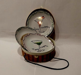 Party Plate set, w/box, 8" plates, 8.5 x 3 x 9, RSV