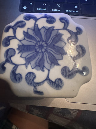 Blue and White Trinket Dish #62 VV MTS|100879