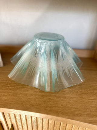 VTG MCM mouth blown Italy handkerchief bowl MTS