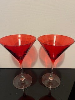 #2621 Red Martini Glasses RSV|136270
