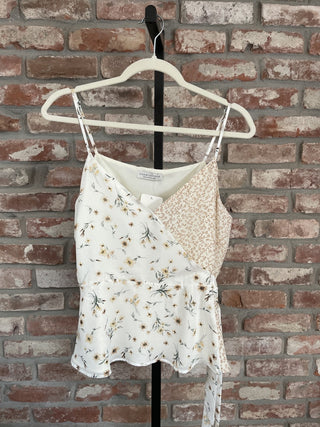 Paper Crane Floral Spaghetti Strap Top L 02000125 RCD|68440