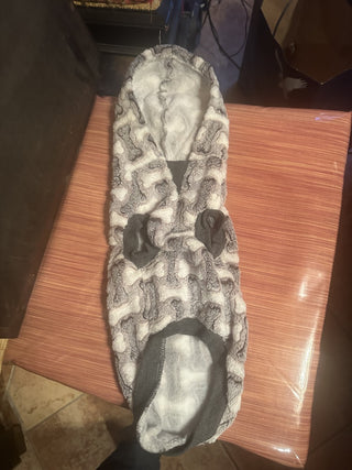 Small dog hoodie grey bone sweater #62 VV MTS|117456