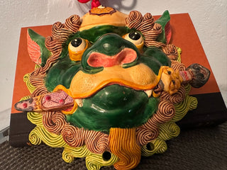 Chinese Lion Dance Clay Mask  MTS|91309