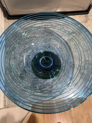 Blenko signed & stickered centerpiece bowl|66454