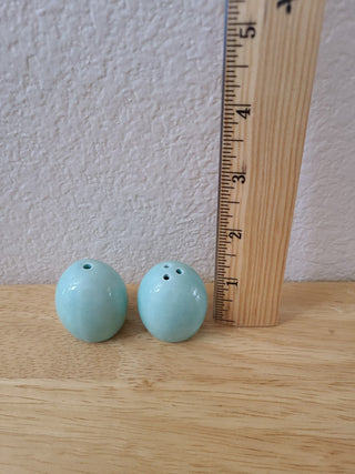 Vintage Light Blue Egg Salt and Pepper Set, RCD