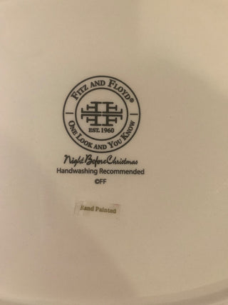 14x10” Fitz & Floyd Christmas oval platter MTS|131532