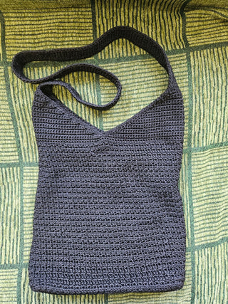 Vtg Jacqueline Ferrar Boho Crochet Knit Purse MTS|101903