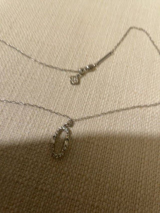 Kendra Scott oval necklace crystal