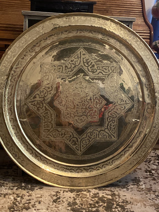 Vintage 37” solid Brass wall hanging rcd|104215