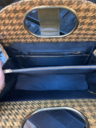 Vintage houndstooth purse