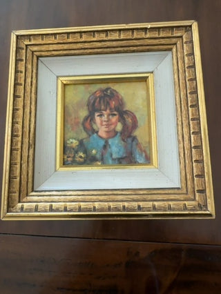 AJ - Girl with Pigtails Framed Art