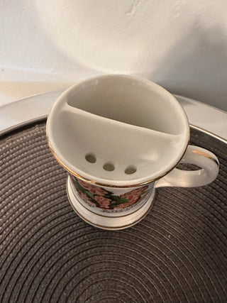 Shaving Mug VTG Porcelain MTS