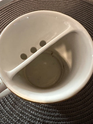 Shaving Mug VTG Porcelain MTS