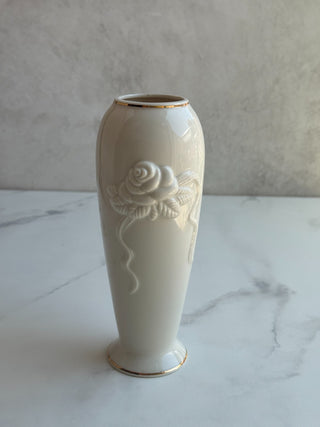 Lenox Rose Blossom Bud Vase Ivory and Gold - Large|96441