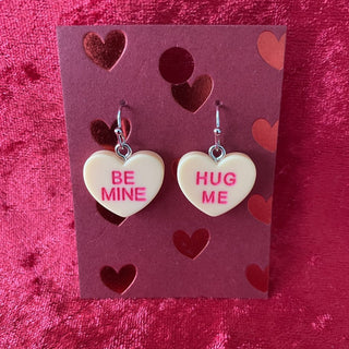 Valentine earrings, orange RSV