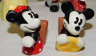 DISNEY MICKEY & MINNIE MOUSE CERAMIC SALT & PEPPER SHAKERS|94110