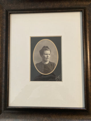 Vtg Female Photo Framed 18.5x15.5|74074