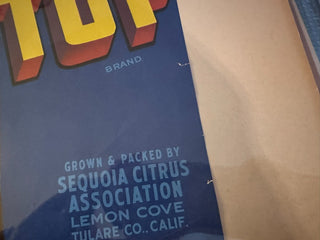 Tree Top Authentic Citrus Farm Crate Label EC112B MTS|100430