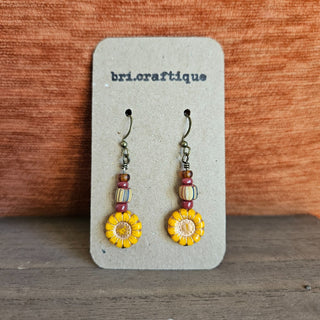bri.craftique - Folksy Sunflower Earrings (BRI) - MTS|131869