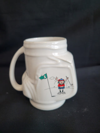 Vintage Russ Berrie Golf Bag Shaped Coffee Cup RCD