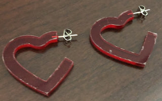 Heart Stud Earrings RSV B22|99208
