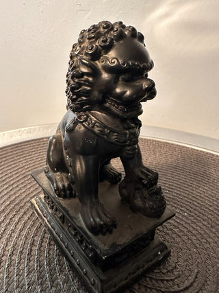 Dragon Dancing Lion Figure Black Curly Mane  MTS|91252