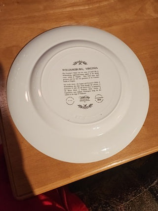 Wedgwood Plate Williamsburg Governor's Palace