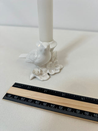 Vintage porcelain bird candleholder
