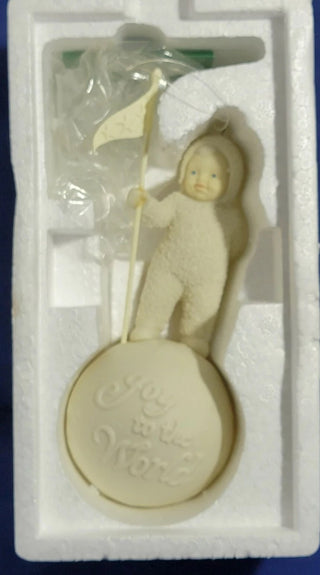 Snowbabies "Joy to the world" Bisque Ornament Retired original box #62 VV MTS|95123
