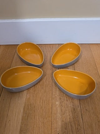 RF 4x Crate & Barrel Egg-Shaped Bowls